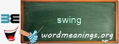 WordMeaning blackboard for swing